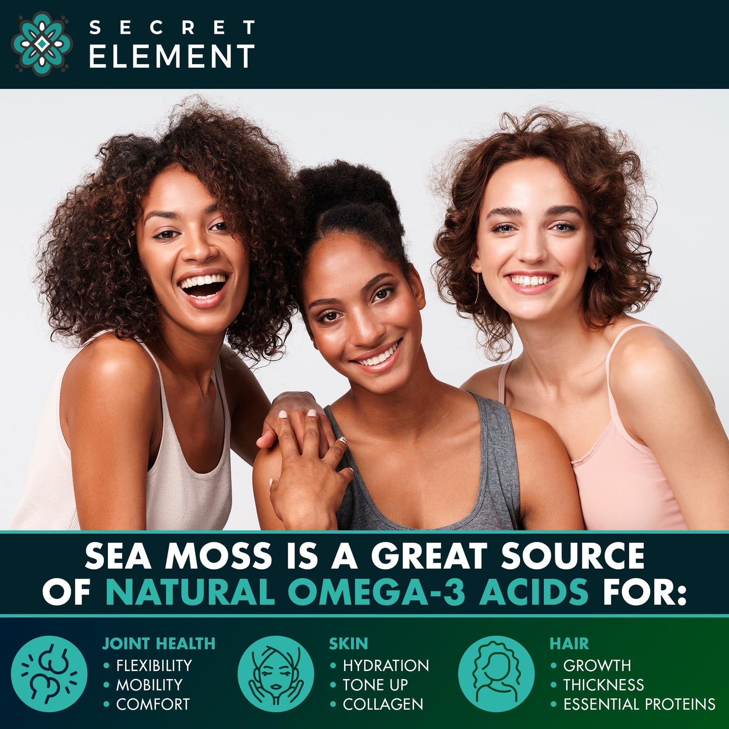 Sea Moss Capsules - Irish Sea Moss Advanced with Burdock Root, Bladderwrack & Muira Puama for Immunity, Gut, & Energy - Superfood Sea Moss Supplements w/Raw Sea Moss Powder - 120 Irish Seamoss Pills