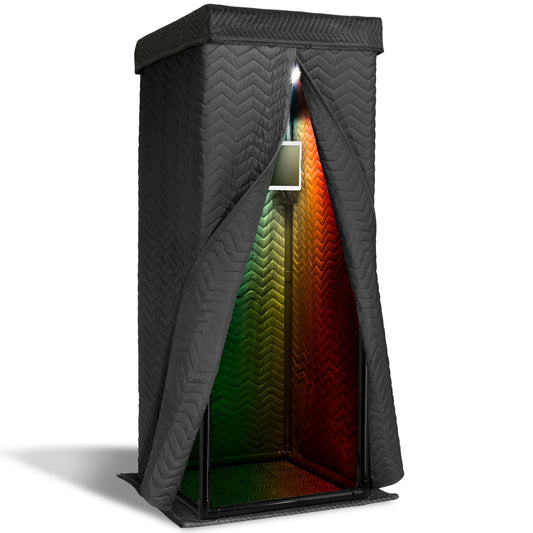 SnapStudio Ultimate Vocal Booth | Portable Sound Booth for Recording Echo-Free Vocals | 360 Reverb Stand-In Isolation Shield | Pro-Sound Blankets | Recommended by Rolling Stone